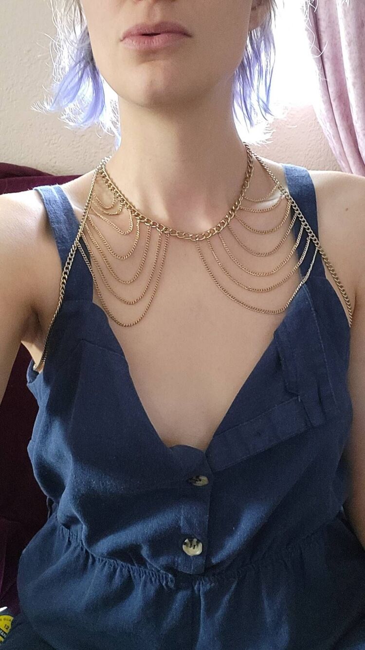 Multistrand Bodychain Shoulder Piece